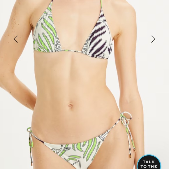 BRAND NEW TORY BURCH "PRINTED STRING BIKINI" - XS - Picture 2 of 9